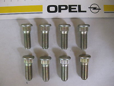 für Opel Kadett B/C 8 längere Rändelbolzen +15mm