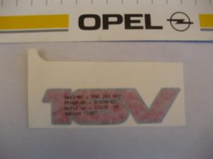 Opel Emblem selbstklebend Kadett E GSI